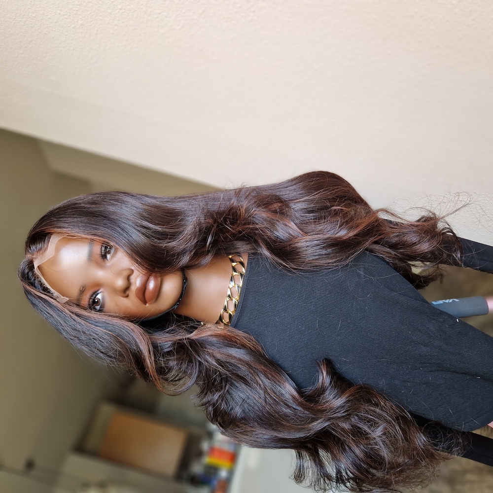 Rich Brown Wavy Hair Extensions